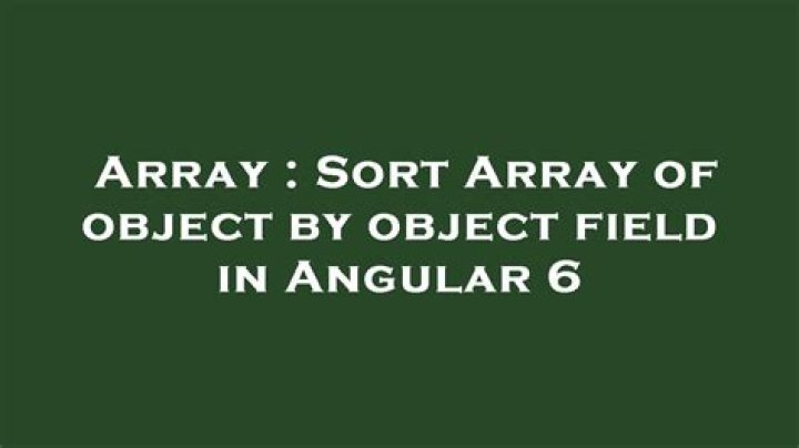 Sort Array of object by object field in Angular 6 [duplicate]