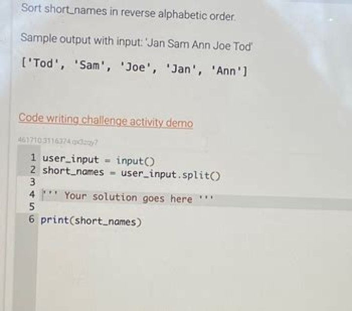 Sort short_names in reverse alphabetic order