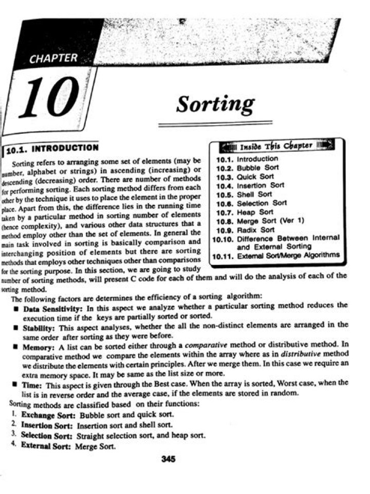 Sorting 1