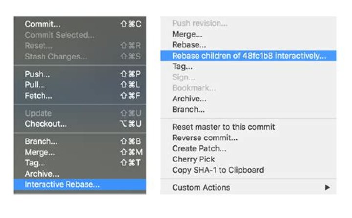Sourcetree interactive rebase