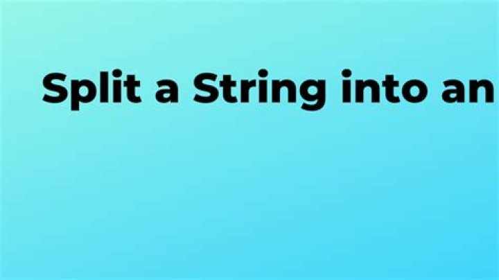 Split a String into an array in Swift?