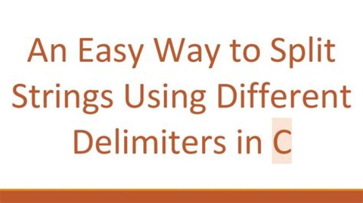 Split string with delimiters in C