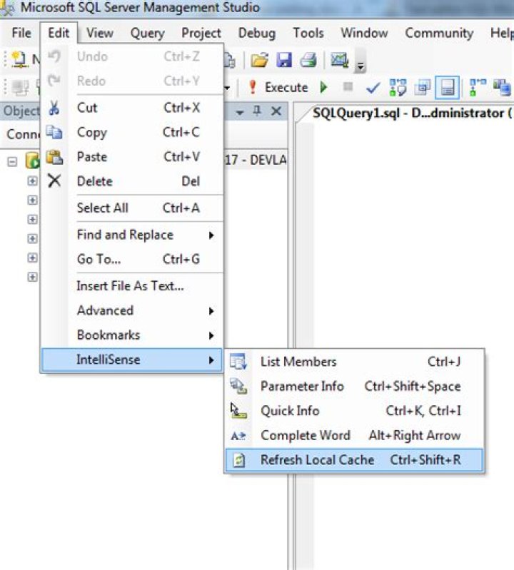 sql server invalid object name - but tables are listed in SSMS tables list