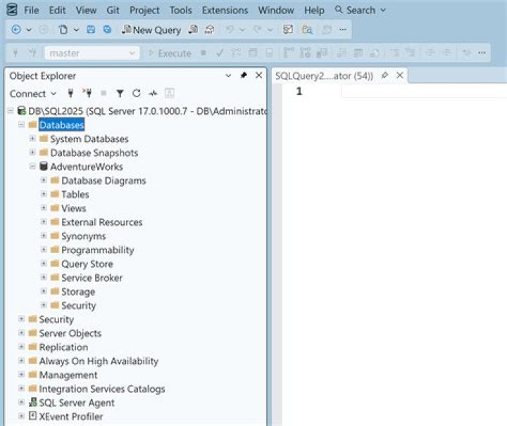 SQL Server Management Studio