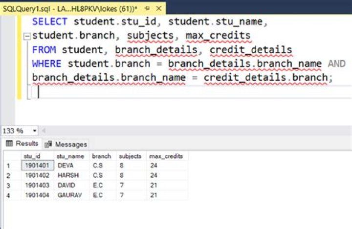 SQL: Two select statements in one query