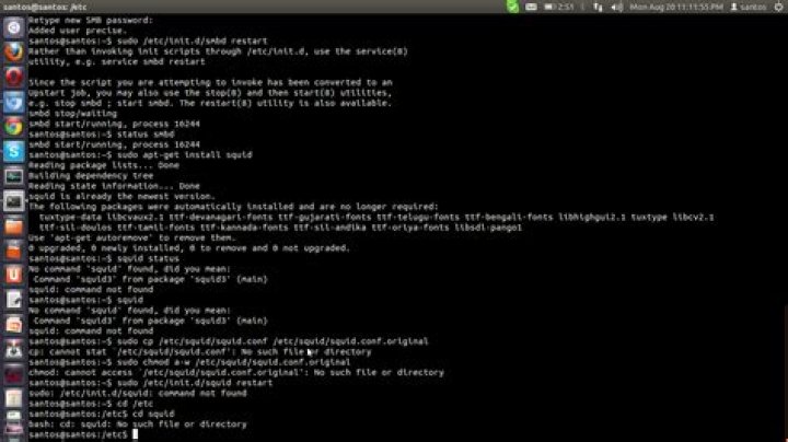 Squid Proxy Server not working ubuntu 12 04