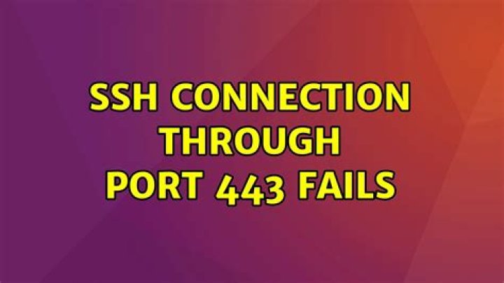 SSH connection through port 443 fails