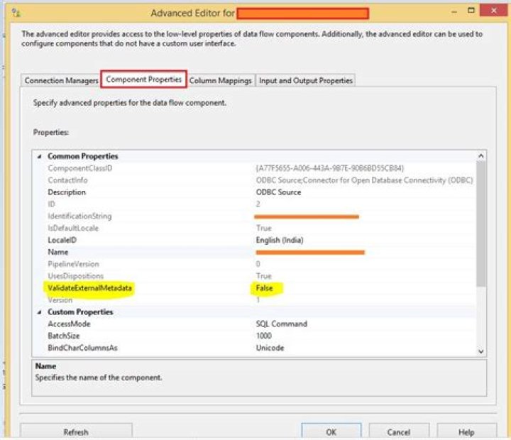 SSIS Error: VS_NEEDSNEWMETADATA