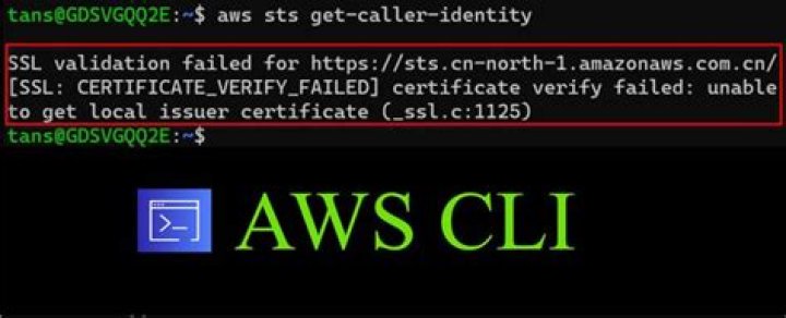 SSL CERTIFICATE_VERIFY_FAILED in aws cli