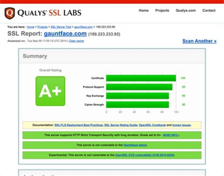 ssllabs results