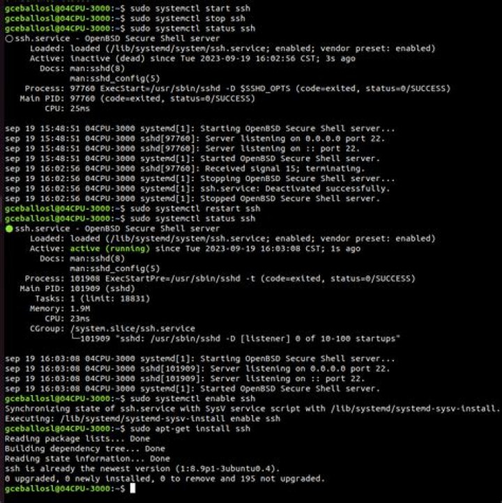 Start SSH automatically on boot