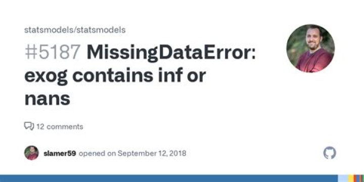 statsmodels.api returning MissingDataError: exog contains inf or nans when trying to fit multivariate regression