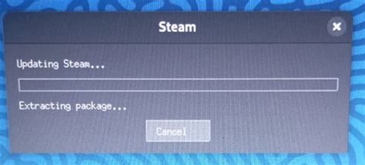 Steam stuck on extracting package