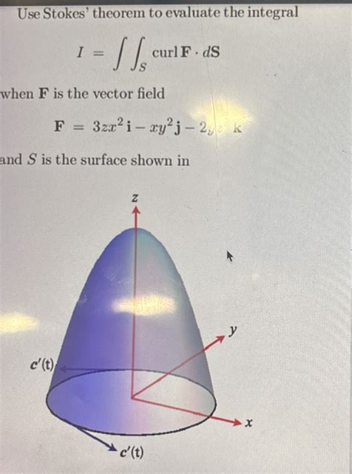 Stokes's theorem problem.