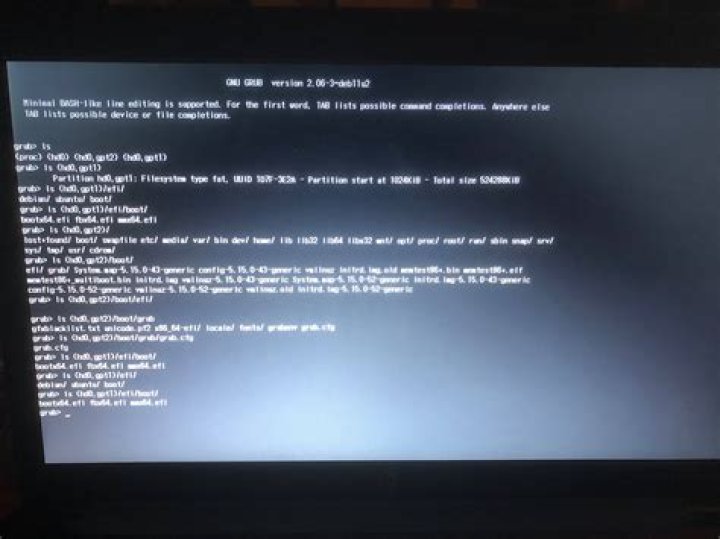 Stuck at GRUB command line