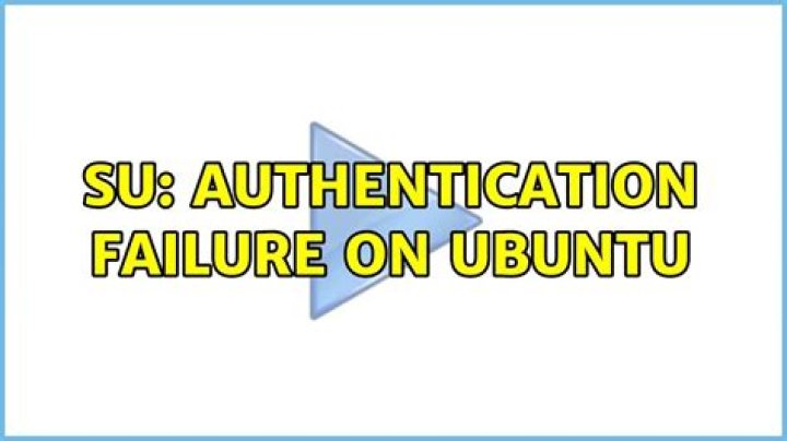 su: Authentication failure on Ubuntu