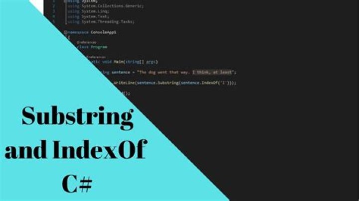 Substring IndexOf in c#