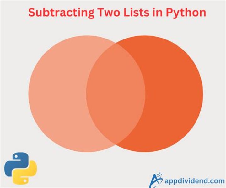 Subtracting 2 lists in Python