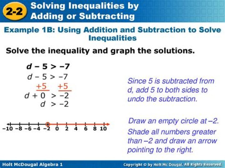 Subtraction of inequalities