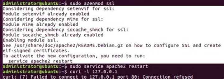 sudo a2enmod ssl - error message