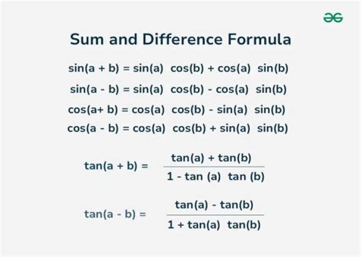 Sum and difference formula with decimals - Trig