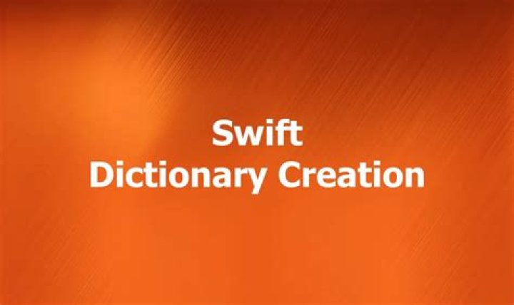 Swift: declare an empty dictionary