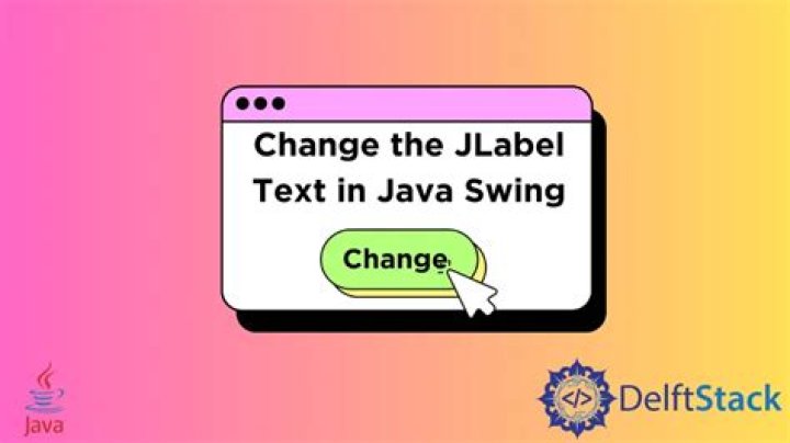 Swing JLabel text change on the running application