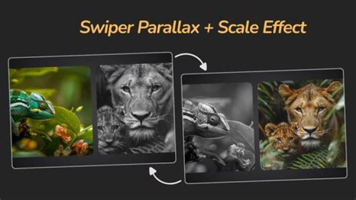 Swiper slider and parallax scrolling