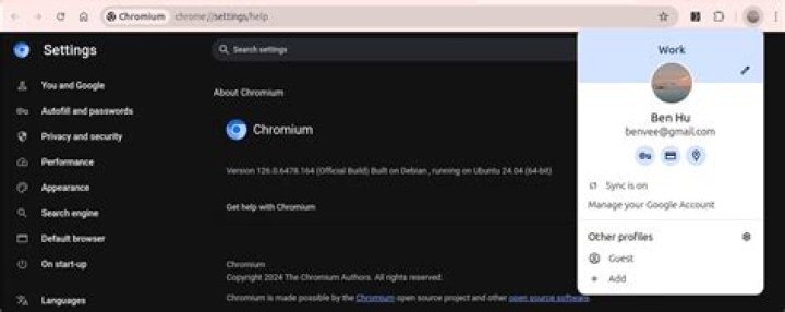 Sync Chromium with a Google account does not work any more … solutions?