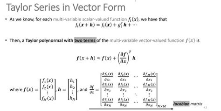 Taylor expansion for vector-valued function?