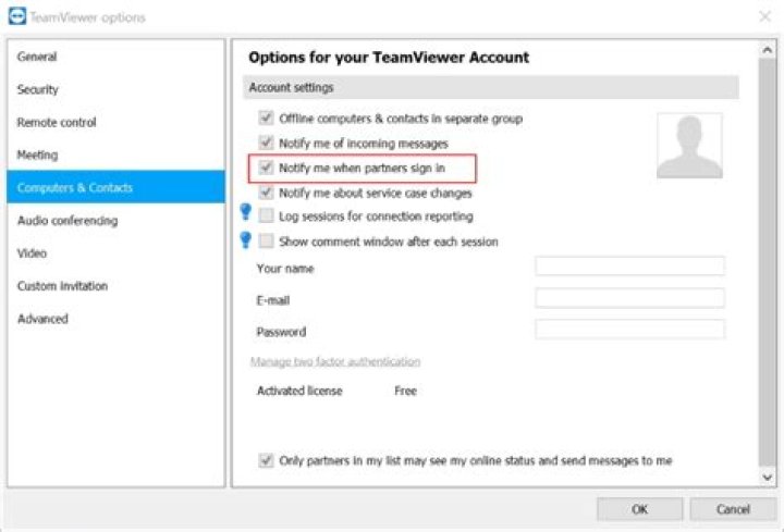 Teamviewer login alert and notifications?