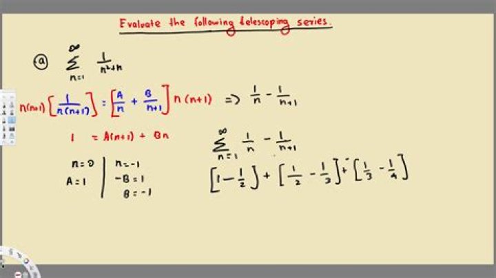 Telescoping series sum