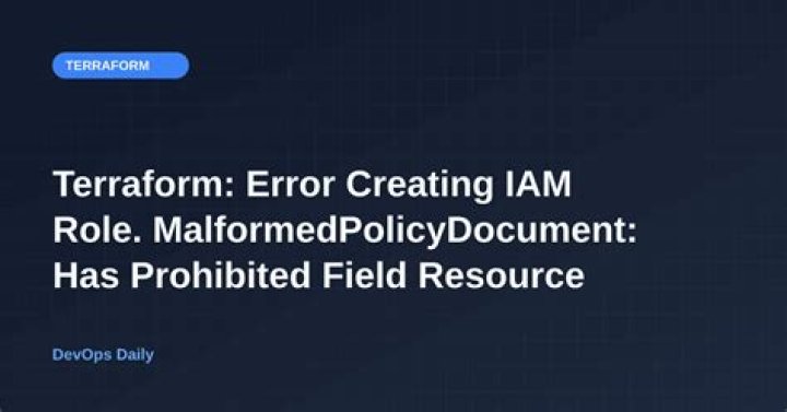 Terraform: Error creating IAM Role. MalformedPolicyDocument: Has prohibited field Resource
