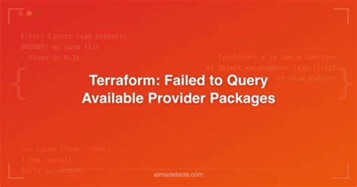 Terraform reports error 