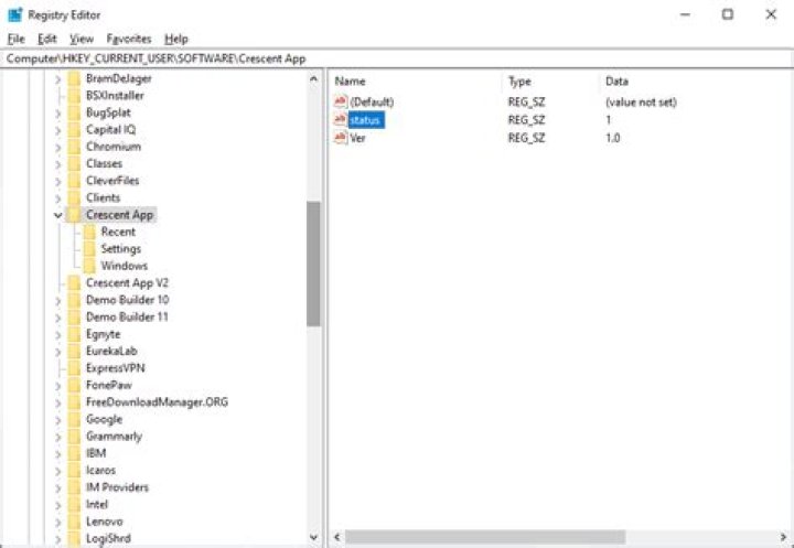 Test if registry value exists