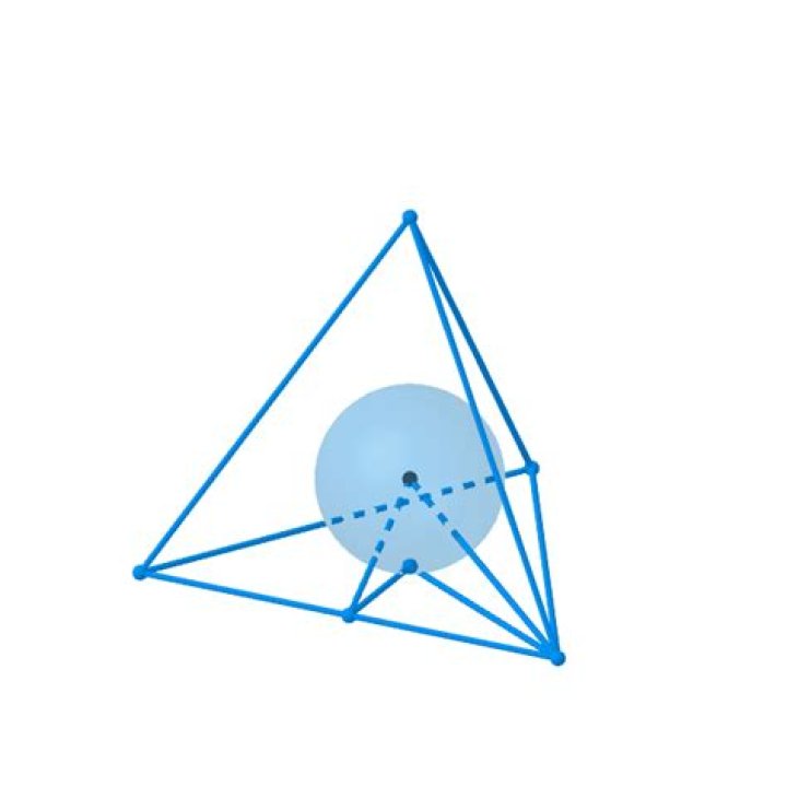 Tetrahedron inside a sphere