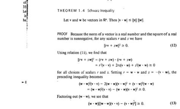 The choice of scalar factors in the proof of the Schwarz inequality