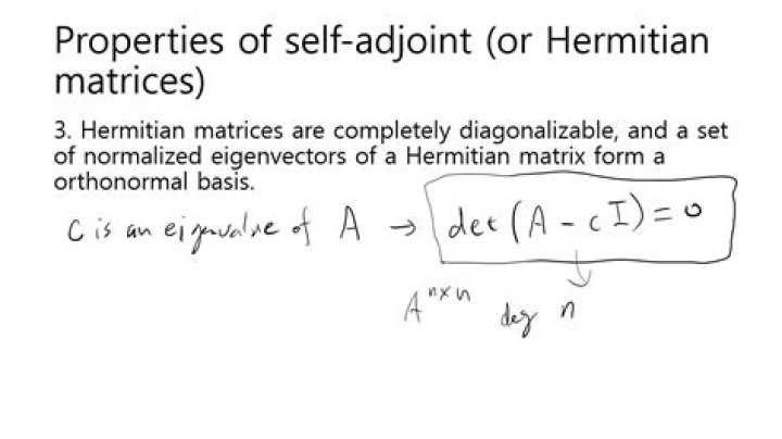 The difference between hermitian, symmetric and self adjoint operators.