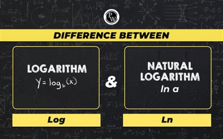The difference between log and ln