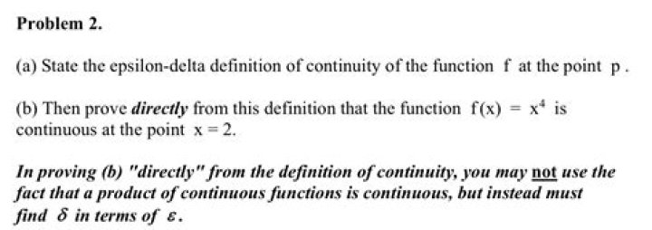 The epsilon-delta definition of continuity