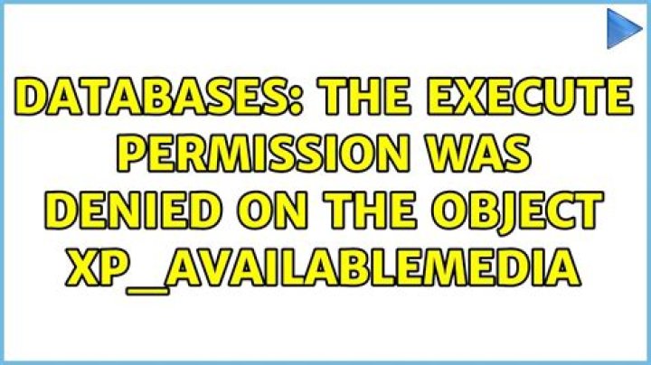 The EXECUTE permission was denied on the object 'xxxxxxx', database 'zzzzzzz', schema 'dbo'