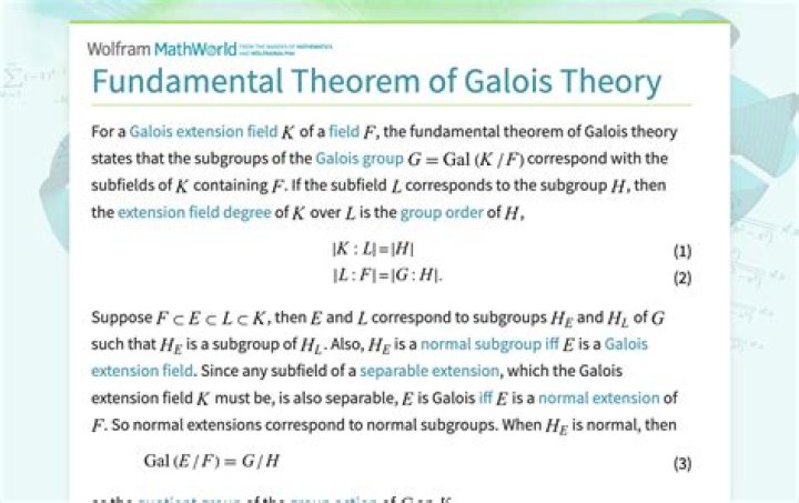 The fundamental theorem of Galois theory
