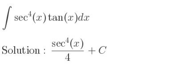 The integral of $\sec^4(x)\tan(x)$