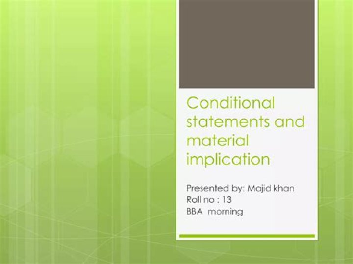 The meaning of Material in Material Implication