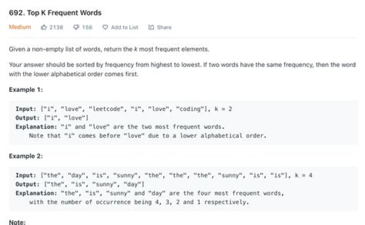 The Most Efficient Way To Find Top K Frequent Words In A Big Word Sequence