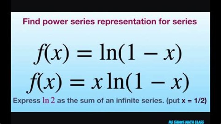 The power series sinh(x) around x=ln(2)