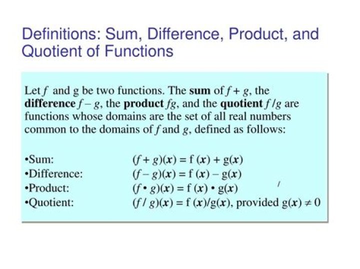 The range of sum/difference/product/quotient of two functions is the intersection of the ranges of the individual functions
