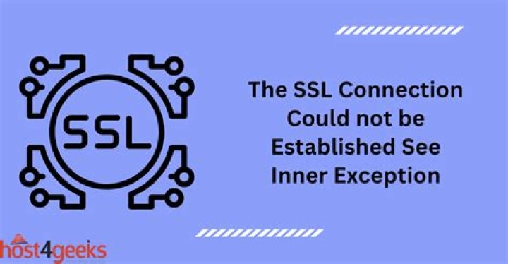 The SSL connection could not be established