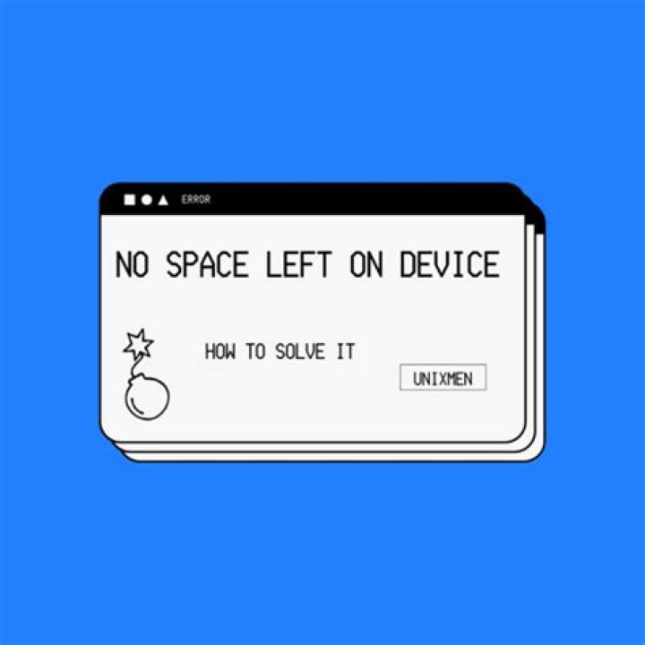 There is no space left on the device