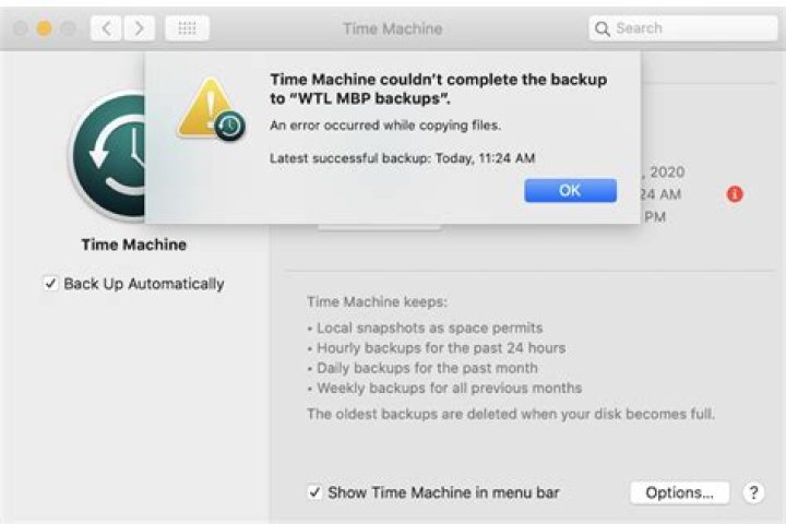 Time machine backup on S3